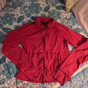 Abercrombie & Fitch Women's Vibrant Red Bomber Jacket